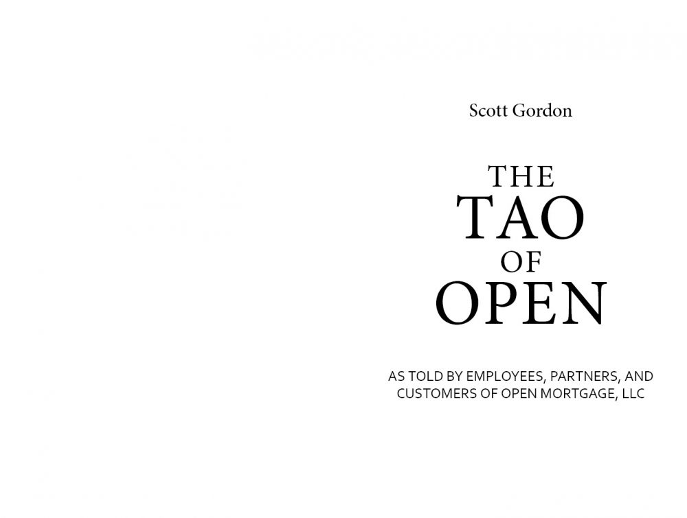 The Tao of Open